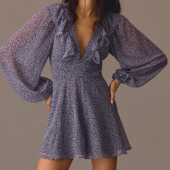 New HUTCH LONG-SLEEVE DEEP-V ROMPER - Picture 5 of 7
